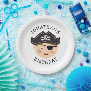 Assiettes En Carton Fête d'anniversaire pour enfants Aventure de pir