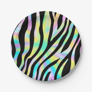 Assiettes En Carton Fête d'anniversaire sauvage Zebra Anniversaire Pla