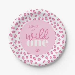 Assiettes En Carton Fête d'anniversaire Wild One mignonne Girl 1er