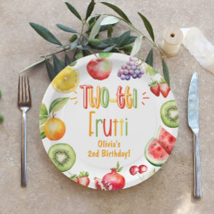 Assiettes En Carton Fête de 2e anniversaire de la fille de deux tti fr