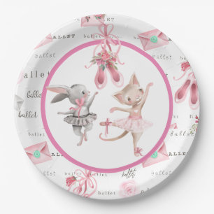 Assiettes En Carton Fête de ballet