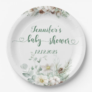 Assiettes En Carton Fête de bébé élégante et intemporelle mixte Evergr