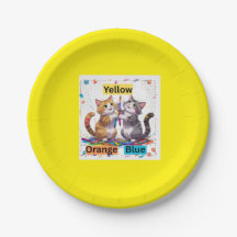 Fête de chats colorés drôles