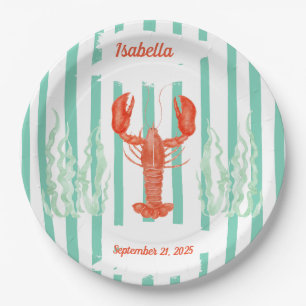 Assiettes En Carton Fête de fruits de mer - Brunch personnalisé au hom
