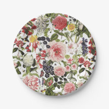 Fête de Jardin Floral Vintage Anniversaire Pouce V