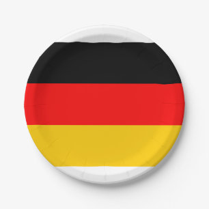 Assiettes En Carton Fête de la bière Allemagne Drapeau allemand Parti