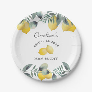 Assiettes En Carton Fête de mariage bohème florale aux citrons de camp