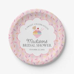 Assiettes En Carton Fête de Mariage Glace Crèmeuse
