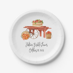 Assiettes En Carton Fête de mariage personnalisée "Pomme pour toujours