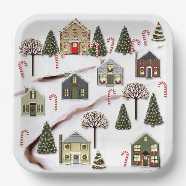 Assiettes En Carton Fête de Noël (Recto)