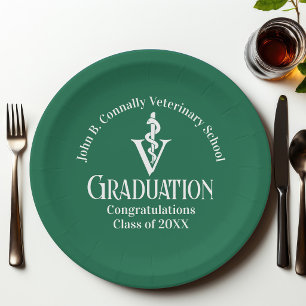 Assiettes En Carton Fête de remise des diplômes à l'école vétérinaire