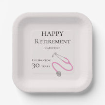 Fête de retraite d'un médecin infirmière