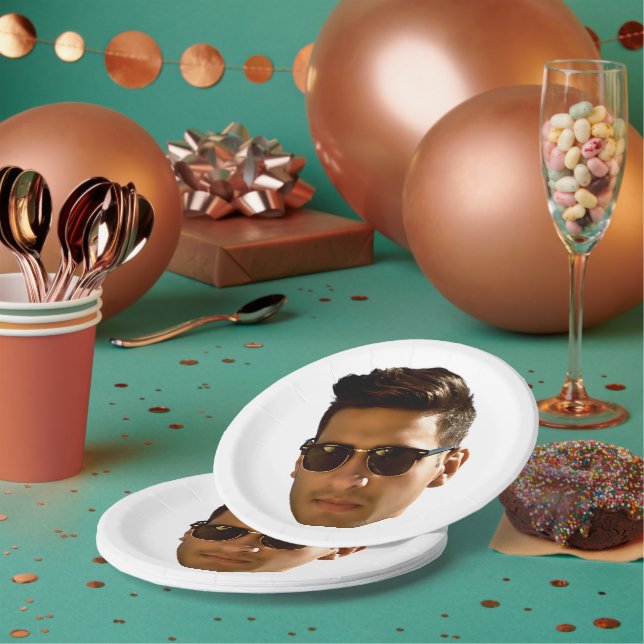 Assiettes En Carton Fête d'enterrement de vie de jeune fille avec déco (Multi)