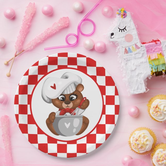 Assiettes En Carton fête des enfants mignons  (Fête)