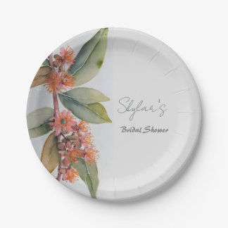 Assiettes En Carton Fête des Fleurs de noix de muscade