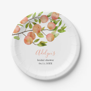 Assiettes En Carton Fête des mariées de fruits de pêche