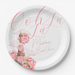Assiettes En Carton Fête des mariées Ooh La La Paris