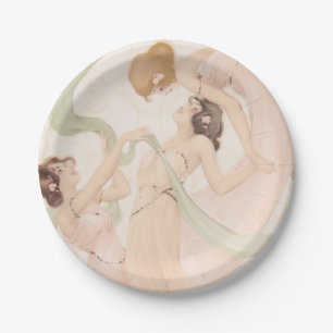 Assiettes En Carton Fête des mariées vintage Nouveau Mayflies