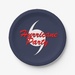 Assiettes En Carton Fête d'ouragan Vos couleurs Plaques de papier