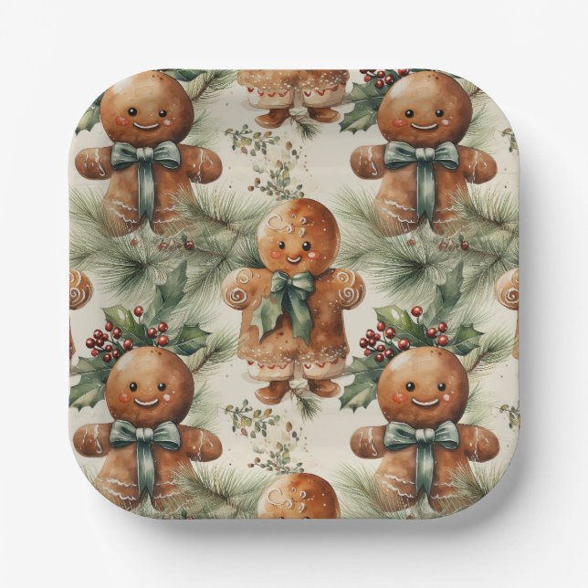 Assiettes En Carton Fête du pain d'épices (Recto)