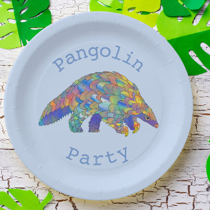Assiettes En Carton Fête du Pangolin Activisme pour les Animaux en Dan