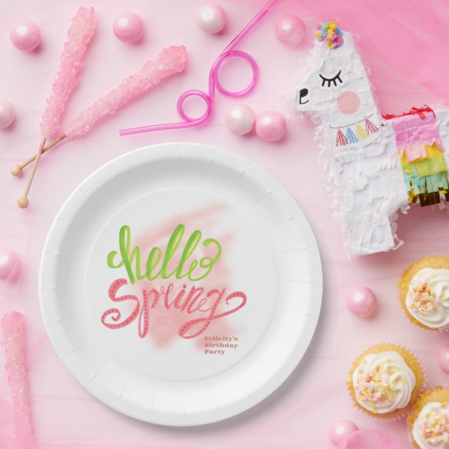 Assiettes En Carton Fête du printemps (Fête)