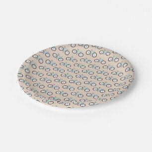 Assiettes En Carton Fête Motif vélo