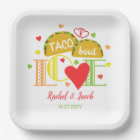 Fête Tacos d'amour Fête de fiançailles colorée