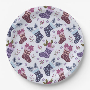 Assiettes En Carton Fêtes de Noël