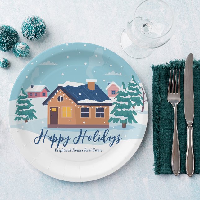 Assiettes En Carton Fêtes Joyeuses Personnalisées Fête de la Société I (Créateur téléchargé)