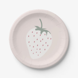 Assiettes En Carton Fields fraises Berry Premier anniversaire   Fille