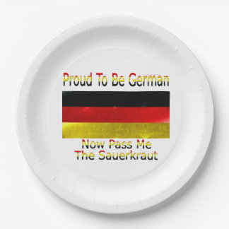 Assiettes En Carton Fier d'être allemand