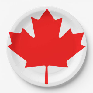 Assiettes En Carton Fierté du Canada série de 8 plaques en papier