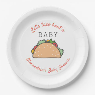 Assiettes En Carton Fiesta Thème Let's Taco Bout a Baby shower