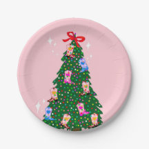 Fille rose moderne Botte occidentale Noël