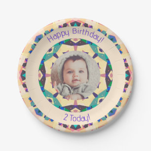 Assiettes En Carton Filles Garçons Joyeux Anniversaire Étoile Photo su