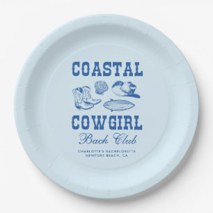 Assiettes En Carton Fin de semaine de bachelorette Coastal Cowgirl