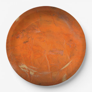 Assiettes En Carton Finition de Faux en terre cuite laquée