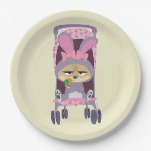Assiettes En Carton Finnick - Poussette bébé lapin