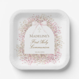 Assiettes En Carton First Communion girl