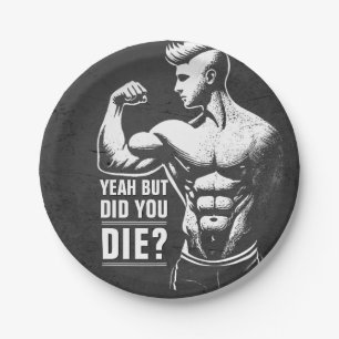 Assiettes En Carton Fitness Gym entraînement Bodybuilding Motivation