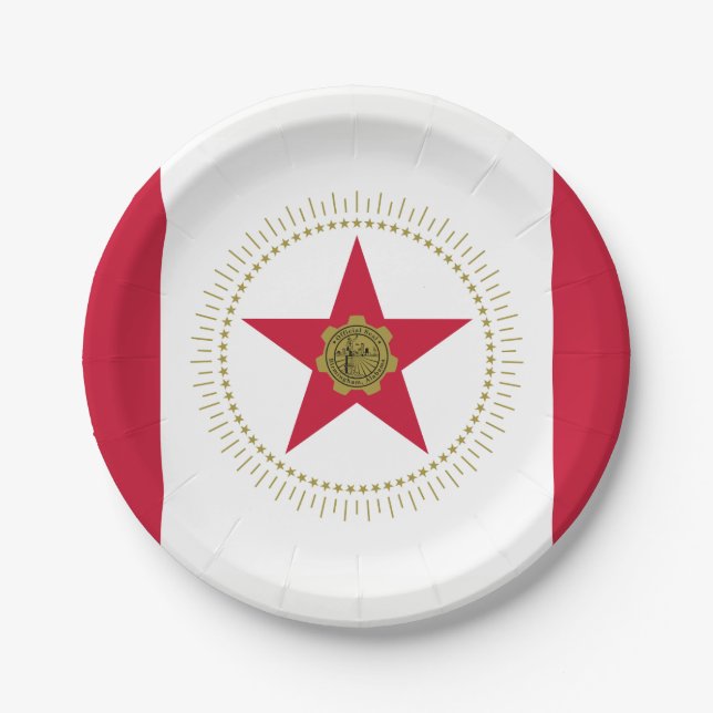 Assiettes En Carton Flag of Birmingham Alabama Paper Plates (Devant)