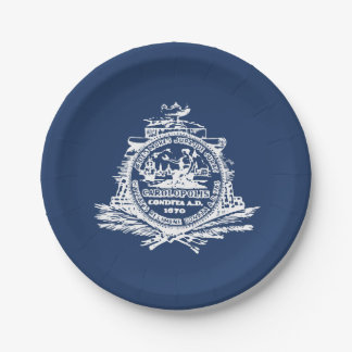 Assiettes En Carton Flag of Charleston, South Carolina Paper Plates