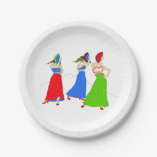 Assiettes En Carton Flamenco