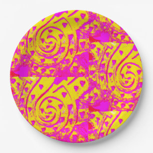 Assiettes En Carton Flamme Spirale !