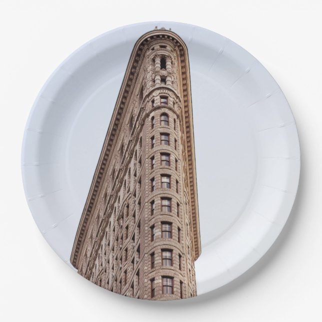 Assiettes En Carton Flatiron building  (Devant)