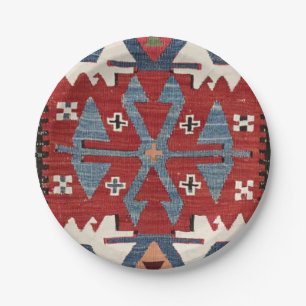 Assiettes En Carton Flèche en Diamant Bleu Konya II Red Cowboy 