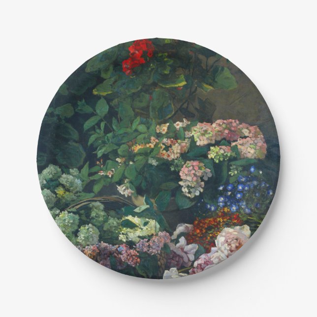 Assiettes En Carton Fleurs de printemps Monet (Devant)