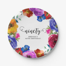 Fleurs vives et audacieuses pour 90e anniversaire