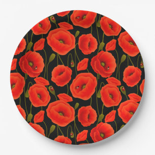 Assiettes En Carton Floral